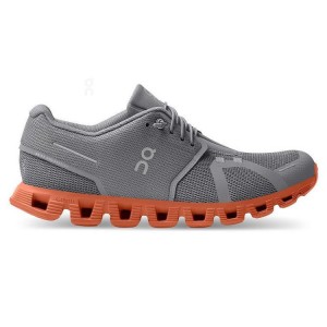 Men's On Running Cloud 5 Sneakers Grey / Orange | UAE_ON8714