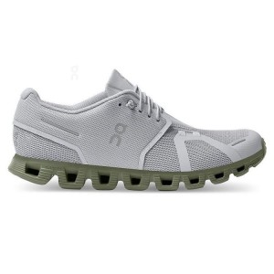 Men's On Running Cloud 5 Sneakers Grey / Olive | UAE_ON8651
