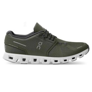Men's On Running Cloud 5 Sneakers Olive | UAE_ON8612