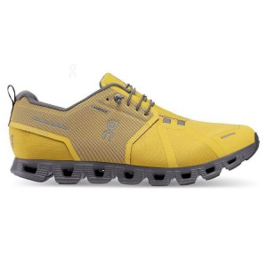 Men's On Running Cloud 5 Waterproof Sneakers Yellow | UAE_ON9045
