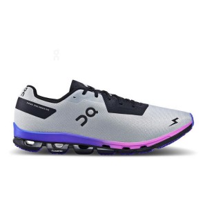 Men's On Running Cloudflash Sensa Road Running Shoes Grey / Purple | UAE_ON8593