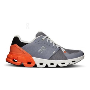 Men's On Running Cloudflyer 4 Road Running Shoes Grey / Orange | UAE_ON8111