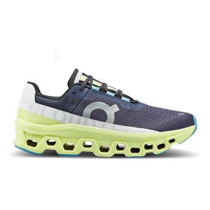 Men's On Running Cloudmonster Road Running Shoes Purple / Green | UAE_ON8966