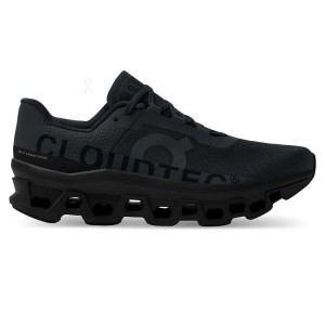 Men's On Running Cloudmonster Road Running Shoes Black | UAE_ON8006