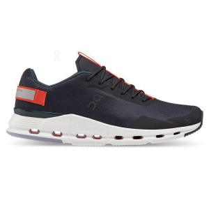 Men's On Running Cloudnova Form Sneakers Black / Red | UAE_ON8411