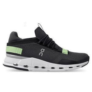Men's On Running Cloudnova Sneakers Black / Green | UAE_ON8926