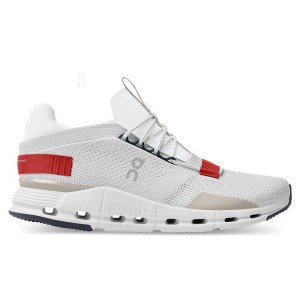 Men's On Running Cloudnova Sneakers White / Red | UAE_ON8591