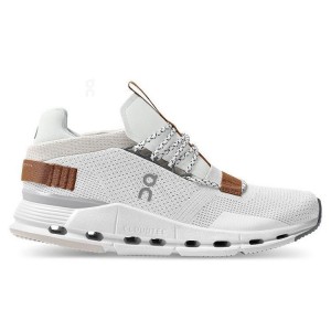 Men's On Running Cloudnova Sneakers White / Brown | UAE_ON8795