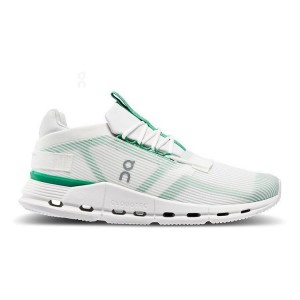 Men's On Running Cloudnova Void Sneakers White / Green | UAE_ON8525