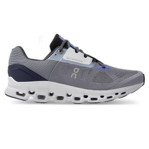 Men's On Running Cloudstratus Road Running Shoes Grey | UAE_ON8903