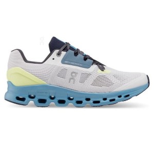 Men's On Running Cloudstratus Road Running Shoes Grey / Yellow | UAE_ON8082