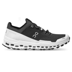 Men's On Running Cloudultra Trail Running Shoes Black / White | UAE_ON8055