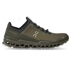 Men's On Running Cloudultra Trail Running Shoes Olive | UAE_ON8121