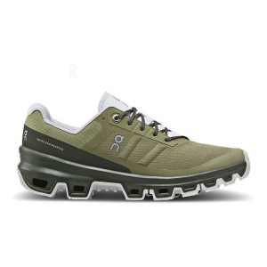 Men's On Running Cloudventure Trail Running Shoes Olive | UAE_ON8268