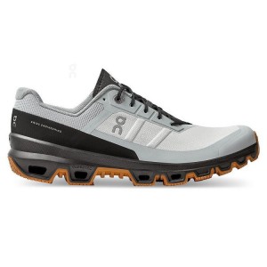 Men's On Running Cloudventure Trail Running Shoes Grey / Brown | UAE_ON8096