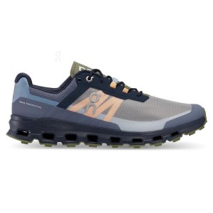 Men's On Running Cloudvista Trail Running Shoes Grey / Olive | UAE_ON8656