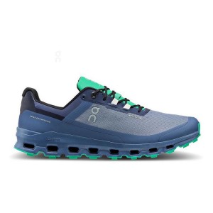 Men's On Running Cloudvista Waterproof Trail Running Shoes Blue | UAE_ON8998