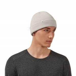 Men's On Running Merino Beanie Beige | UAE_ON8076