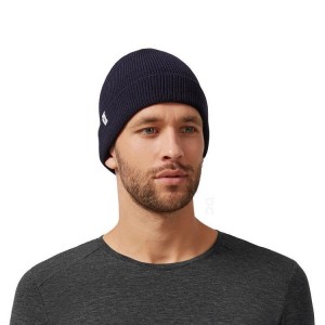 Men's On Running Merino Beanie Navy | UAE_ON8045