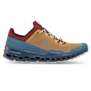 Women's On Running Cloudultra Trail Running Shoes Yellow / Blue | UAE_ON8408