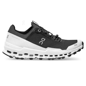 Women's On Running Cloudultra Trail Running Shoes Black / White | UAE_ON8763