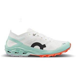Women's On Running Cloudventure Peak 3 Trail Running Shoes White / Turquoise | UAE_ON8487
