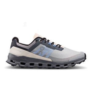 Women's On Running Cloudvista Trail Running Shoes Grey / Rose | UAE_ON9107