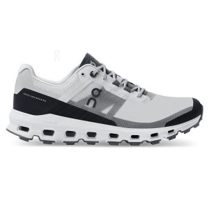 Women's On Running Cloudvista Trail Running Shoes White / Grey | UAE_ON8009