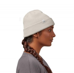 Women's On Running Merino Beanie Beige | UAE_ON9035